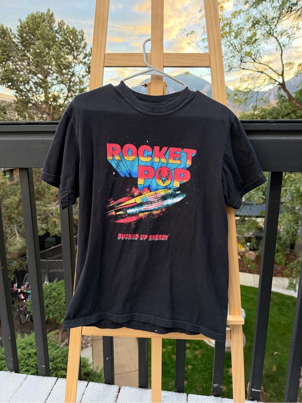Bucked Up Energy Rocket Pop Cotton T-Shirt